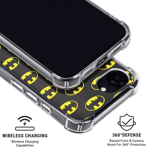 DC Comics Batman Logo All Over Print iPhone 16e MagSafe Case