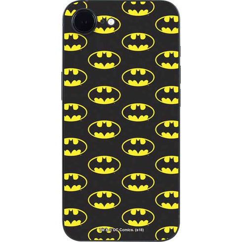 DC Comics Batman Logo All Over Print iPhone 16e Skin