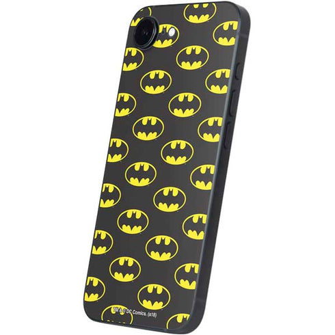 DC Comics Batman Logo All Over Print iPhone 16e Skin
