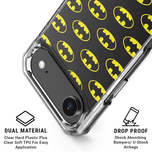 DC Comics Batman Logo All Over Print iPhone 17 Air Clear Case