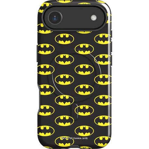 DC Comics Batman Logo All Over Print iPhone 17 Air Magsafe Impact Case