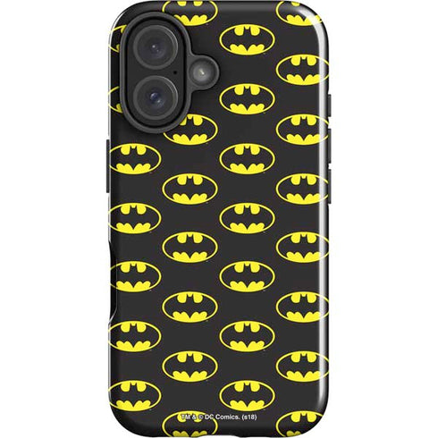 DC Comics Batman Logo All Over Print iPhone 17 Impact Case