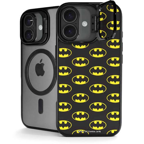 DC Comics Batman Logo All Over Print iPhone 17 Kickstand Case