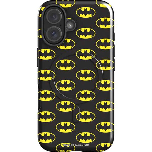 DC Comics Batman Logo All Over Print iPhone 17 Magsafe Impact Case