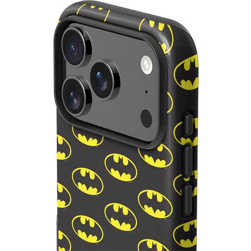 DC Comics Batman Logo All Over Print iPhone 17 Pro Impact Case