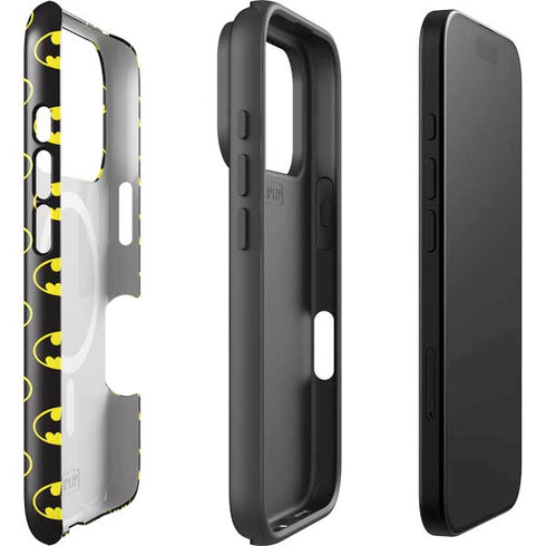 DC Comics Batman Logo All Over Print iPhone 17 Pro Magsafe Impact Case
