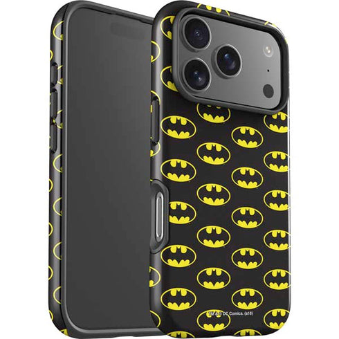 DC Comics Batman Logo All Over Print iPhone 17 Pro Max Impact Case