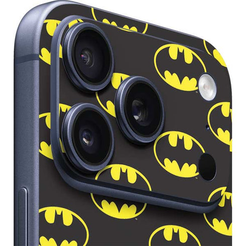 DC Comics Batman Logo All Over Print iPhone 17 Pro Skin