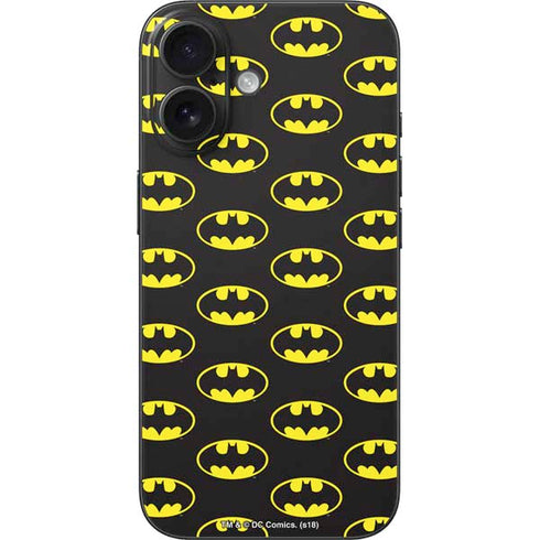 DC Comics Batman Logo All Over Print iPhone 17 Skin