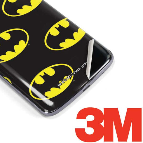 DC Comics Batman Logo All Over Print Moto E5 Plus Skin