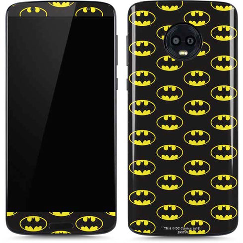 DC Comics Batman Logo All Over Print Moto G6 Skin