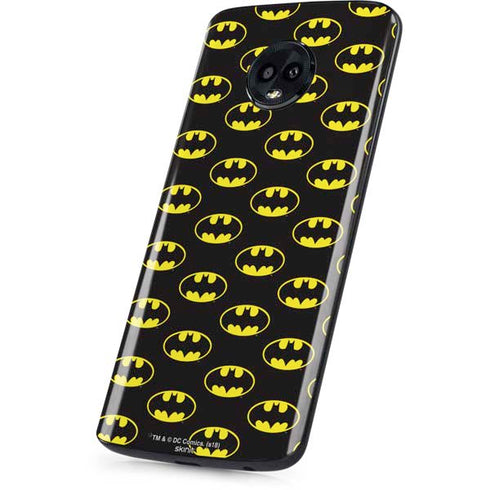 DC Comics Batman Logo All Over Print Moto G6 Skin