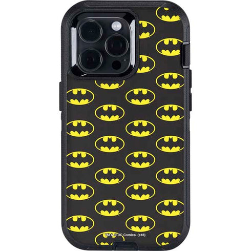 DC Comics Batman Logo All Over Print Otterbox Defender iPhone Skin
