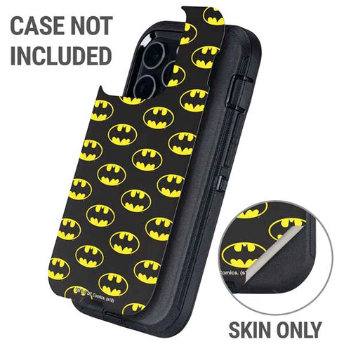DC Comics Batman Logo All Over Print Otterbox Defender iPhone Skin