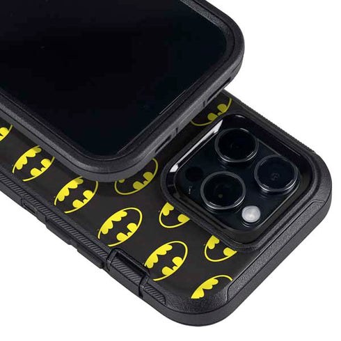 DC Comics Batman Logo All Over Print Otterbox Defender iPhone Skin