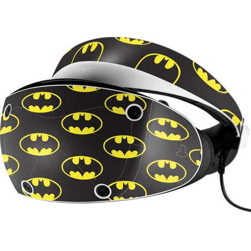 DC Comics Batman Logo All Over Print PlayStation VR2 Skin