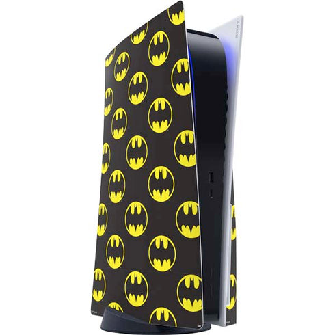 DC Comics Batman Logo All Over Print PlayStation PS5 Skins
