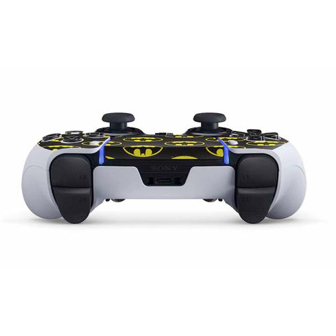 DC Comics Batman Logo Pattern PS5 DualSense Edge Pro Controller Skin