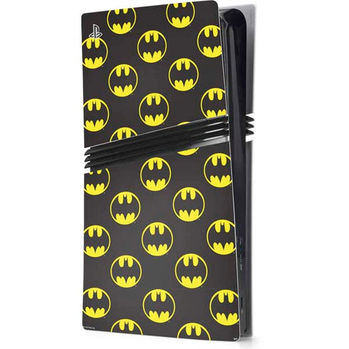 DC Comics Batman Logo All Over Print PS5 Pro Console Skin