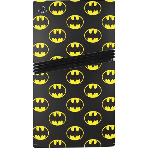 DC Comics Batman Logo All Over Print PS5 Pro Console Skin