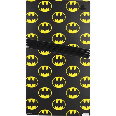 DC Comics Batman Logo All Over Print PS5 Pro Console Skin