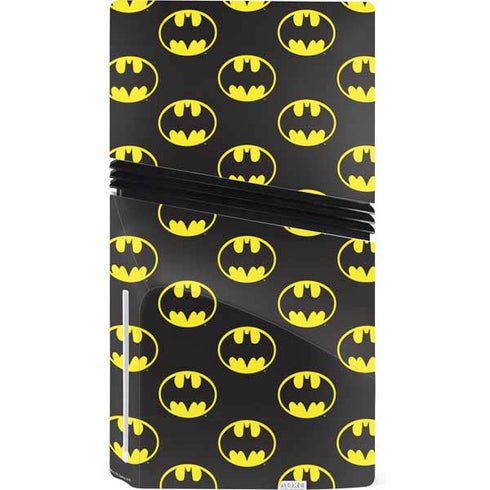 DC Comics Batman Logo All Over Print PS5 Pro Disk Bundle Skin
