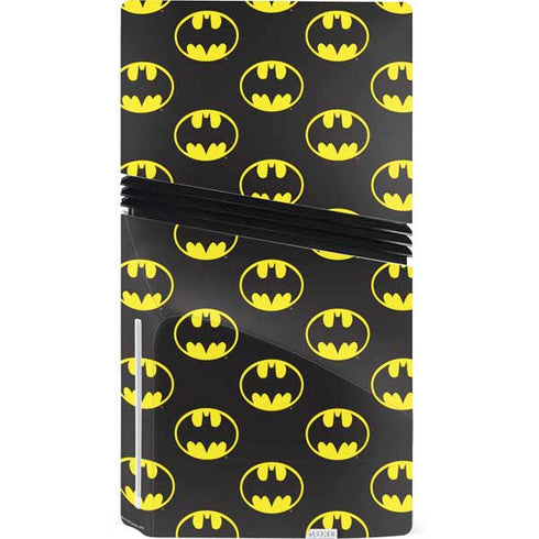 DC Comics Batman Logo All Over Print PS5 Pro Disk Console Skin