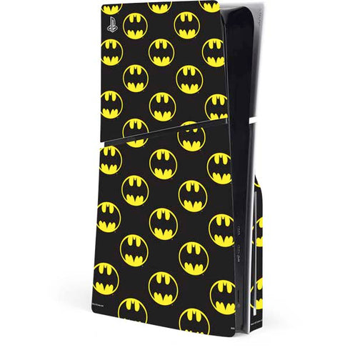 DC Comics Batman Logo All Over Print PlayStation PS5 Skins