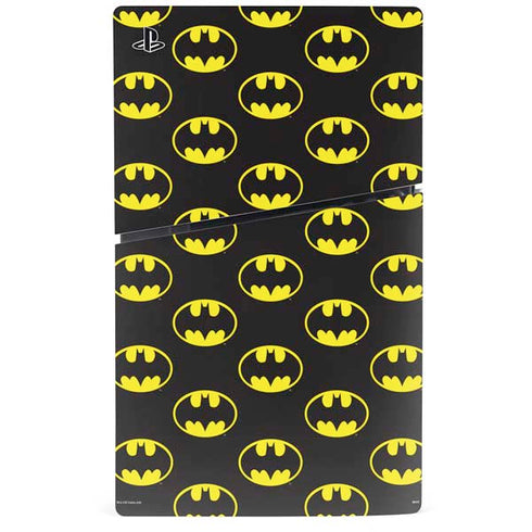 DC Comics Batman Logo All Over Print PS5 Slim Digital Edition Console Skin