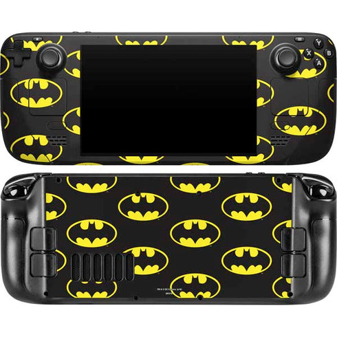 DC Comics Batman Logo All Over Print Steam Deck Handheld Gaming Computer OLED Skin
