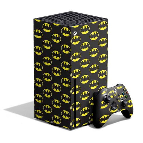 DC Comics Batman Logo Pattern Xbox Series X Bundle Skin