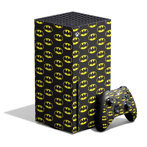 DC Comics Batman Logo All Over Print Xbox Series X Skins