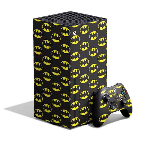 DC Comics Batman Logo All Over Print XBox Series X Digital Edition Bundle Skin
