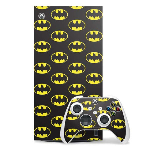 DC Comics Batman Logo All Over Print Xbox Series X Skins