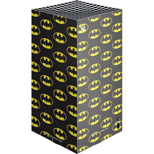DC Comics Batman Logo All Over Print XBox Series X Digital Edition Console Skin