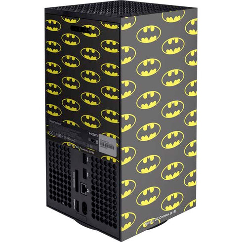 DC Comics Batman Logo All Over Print XBox Series X Digital Edition Console Skin