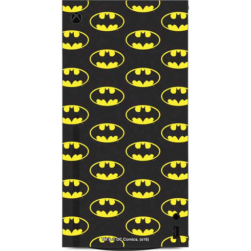 DC Comics Batman Logo All Over Print XBox Series X Digital Edition Console Skin