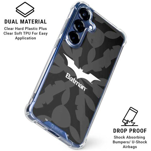 DC Comics Batman Dark Knight Logo Galaxy S25 Plus Clear Case