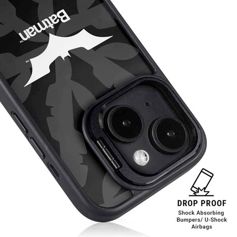 DC Comics Batman Dark Knight Logo iPhone 15 Plus Kickstand Case