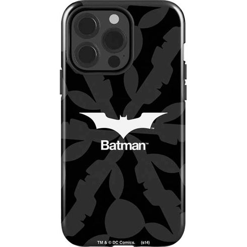 DC Comics Batman Dark Knight Logo iPhone 15 Pro Impact Case
