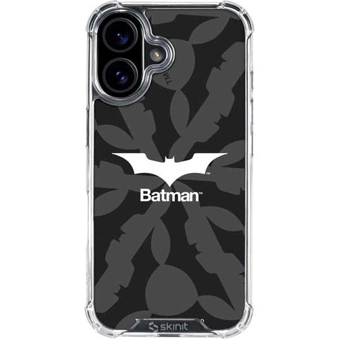 DC Comics Batman Dark Knight Logo iPhone 16 Clear Case
