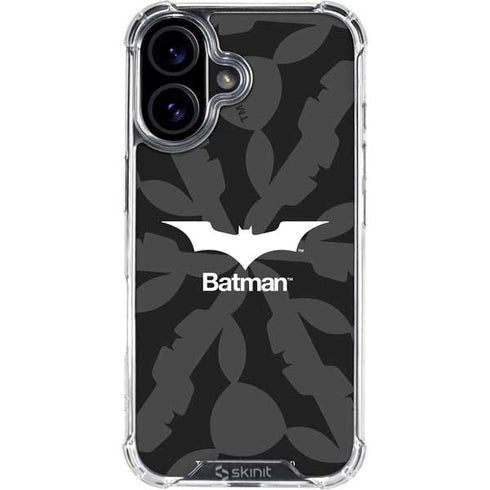 DC Comics Batman Dark Knight Logo iPhone 16 Plus Clear Case