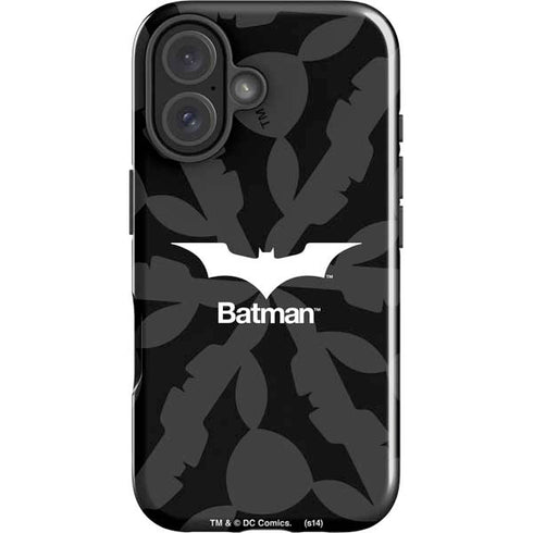 DC Comics Batman Dark Knight Logo iPhone 16 Plus Impact Case