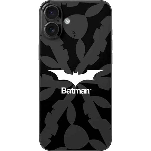 DC Comics Batman Dark Knight Logo iPhone 16 Plus Skin