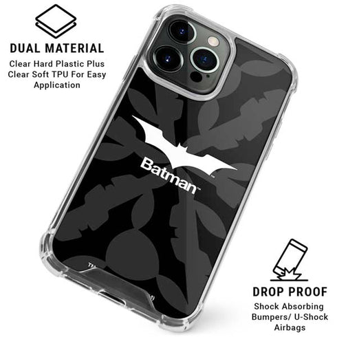 DC Comics Batman Dark Knight Logo iPhone 16 Pro Clear Case