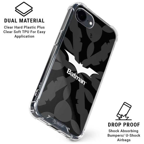 DC Comics Batman Dark Knight Logo iPhone 16e Clear Case