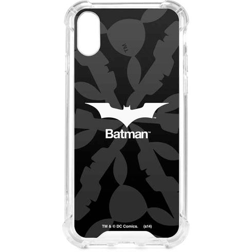 DC Comics Batman Dark Knight Logo iPhone XS Clear Case