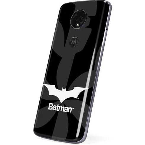 DC Comics Batman Dark Knight Logo Moto E5 Plus Skin