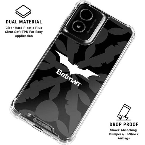 DC Comics Batman Dark Knight Logo Moto G Power 5G (2024) Clear Case