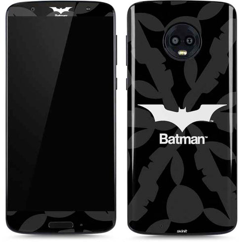 DC Comics Batman Dark Knight Logo Moto G6 Skin